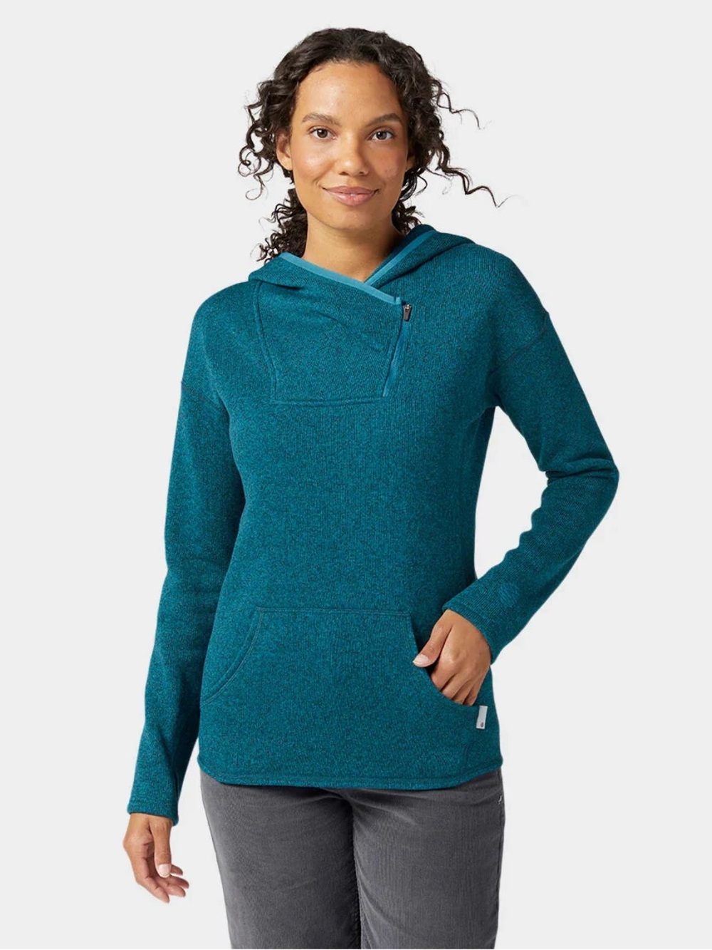 Stio Women’s Sweetwater Fleece Hoodie in Deep Lagoon Size Large